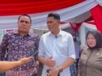 Ketua DPRD Bengkulu Tengah, Fepi Suheri (tengah) dampingi Wakil Bupati (Wabup) Tarmizi (kiri) dan anggota DPRD Bengkulu Tengah dapil Kecamatan Semidang Lagan dan Talang Empat dari Partai Golkar saat menghadiri Musrenbangcam di Desa Semidang Lagan, Rabu 28 Januari 2026.(Foto/Ist)