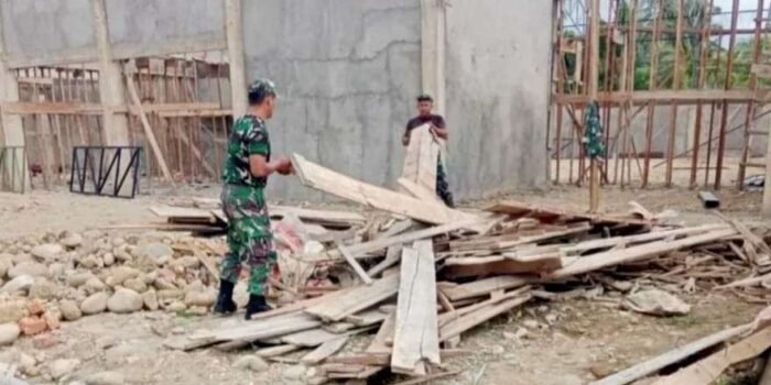 Salah satu gerai Koperasi Merah Putih (KMP) di Bengkulu Selatn mulai dibangun awal tahun 2026.(Foto/Ist)