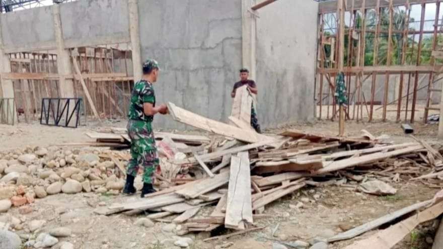 Salah satu gerai Koperasi Merah Putih (KMP) di Bengkulu Selatn mulai dibangun awal tahun 2026.(Foto/Ist)