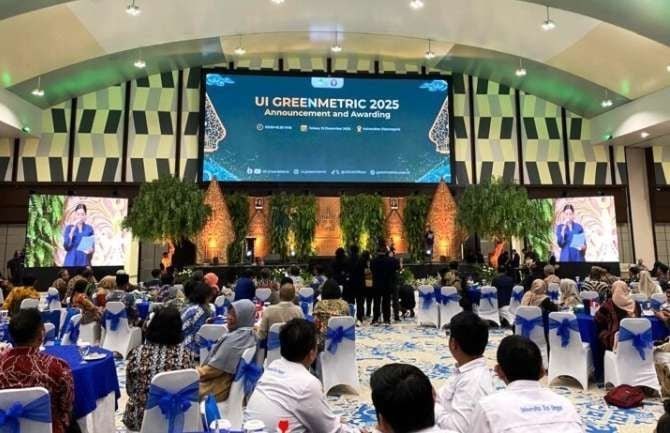 Hasil UI GreenMetric 2025 menetapkan Universitas Bengkulu (Unib) pada peringakat 56 nasional. Acara ini diselenggarakan Undip Semarang, Jawa Tengah pada akhir 2025 lalu.(Foto/Ist)