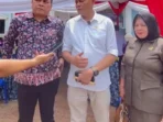 Wabup dan Ketua DPRD Benteng Ketua DPRD Bengkulu Tengah, Fepi Suheri (tengah) dampingi Wakil Bupati (Wabup) Tarmizi (kiri) dan anggota DPRD Bengkulu Tengah dapil Kecamatan Semidang Lagan dan Talang Empat dari Partai Golkar saat menghadiri Musrenbangcam di Desa Semidang Lagan, Rabu 28 Januari 2026.(Foto/Ist)