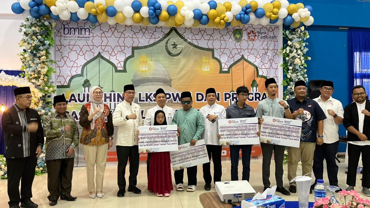 Bank Padhila Bengkulu melauching LKS-PWU dan CWLD untuk memperkuat ekonomi syariah di wilayah ini pada masa mendatang.(Foto/Ist)
