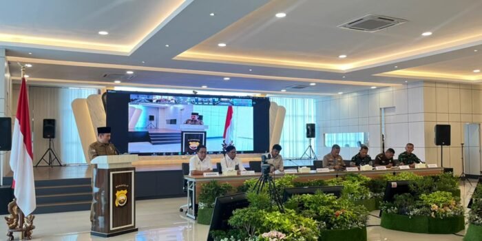 Pemprov Bengkulu gelar rakor lintas sektoral pengamanan Idulfitri 1447 Hijriah di Mapolda Bengkulu.(Foto/Ist)