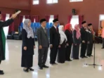Sejumlah Warek dan Dekan Universitas Islam Negeri Fatmawati Soekarno (UINFAS) Bengkulu masa bakti 2026-2030 oleh Rektor UINFAS Bengkulu, Khairuddin.(Foto/Ist)