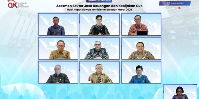 Rapat bulanan Anggota Dewan Komisioner (ADK) Otoritas Jasa Keuangan (OJK) secara daring.(Foto/Humas OJK)