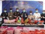 Bawang Ilegal Dimusnahkan Bareskrim Polri Dalam rangka menegakan hukum puluhan ton bawang ilegal dimusnahkan Bareskrim Polri.(Foto/Ist)
