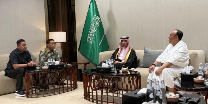 IMG-20260524-WA0010 Wakapolri Komjen Pol Dedi Prasetyo dan tim melakukan lawatan dan pertemuan dengan jajaran Presidency of State Security (PSS) Arab Saudi untuk penguatan koordinasi perlindungan dan pengamanan menjelang puncak musim haji 2026.(Foto/Ist)