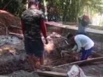 Pembangunan jembatan gantung Garuda di Desa Lubuk Bingin Baru, Kecamatan Sindang Beliti Ilir (SBI), Kabupaten Rejang Lebong kemajuan fisik dilapangan sudah mencapai 69 persen.(Foto/Ist)