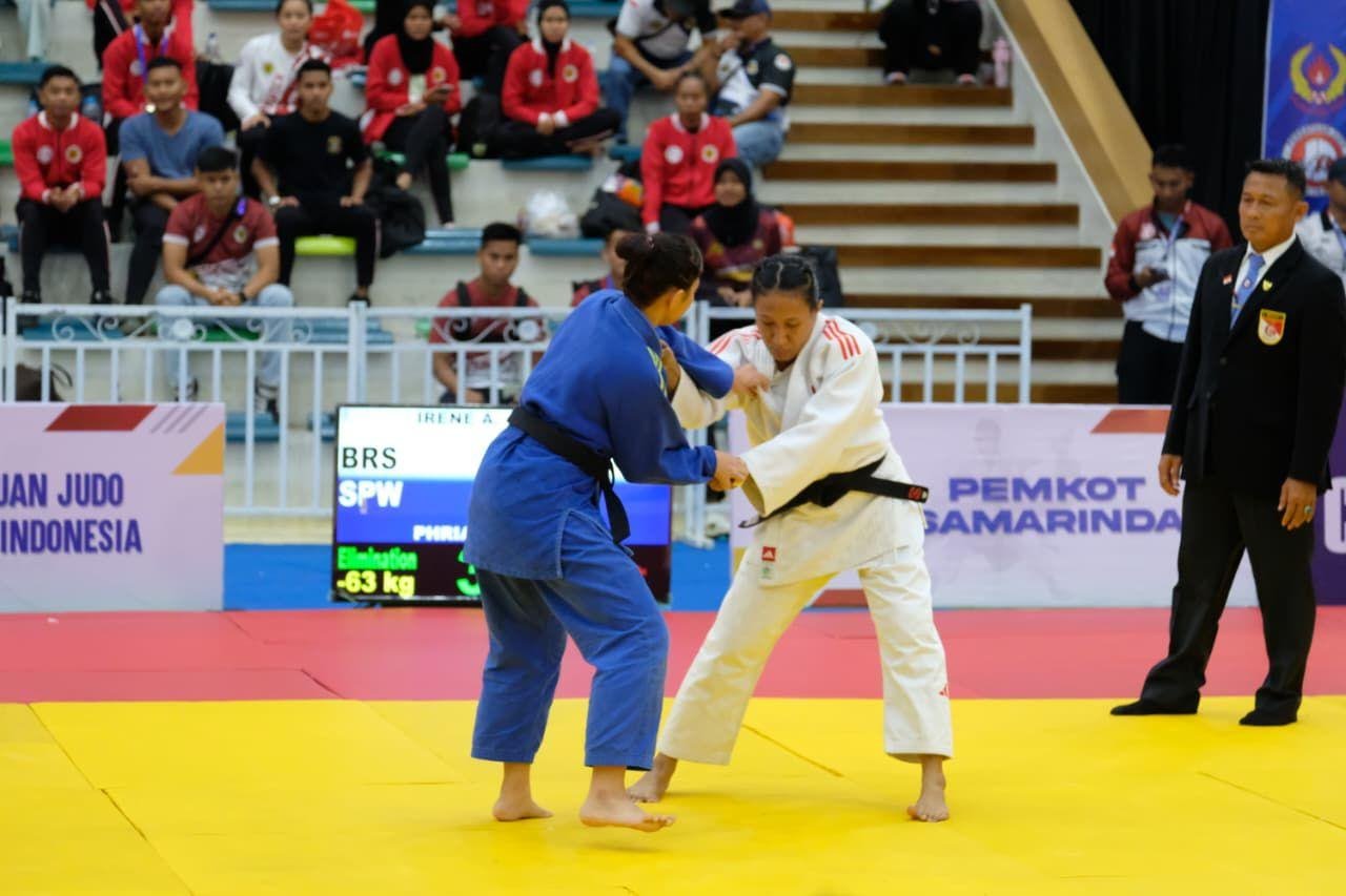 Polda Kaltim menggelar Kejuaraan Yudo Kapolri Cup di GOR Segiri, Samarinda.(Foto/Ist)