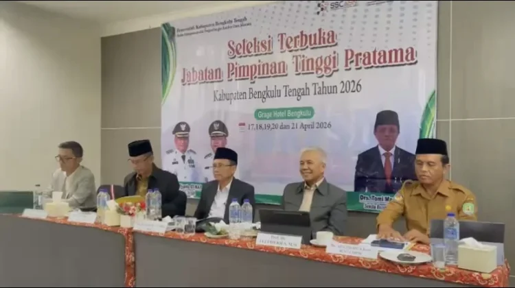 Panitia seleksi JPT Pemkab Bengkulu Tengah.(Foto/Ist)