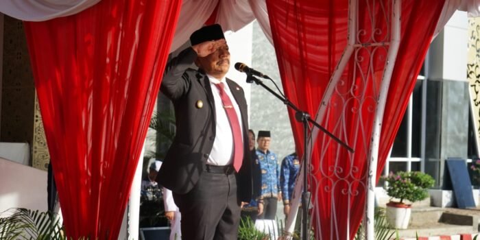 Wakil Gubernur Bengkulu, Mian menjadi inspektur upacara Hari Pancasila di halaman Kantor Gubernur Bengkulu, Senin 1 Juni 2026.(Foto/MC Bengkulu)