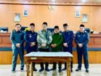 Wabup Benteng, Tarmizi dan Ketua DPRD, Fepi Suheri bersama unsur pimpinan DPRD setempat foto bersama usai rapat paripurna pengesahan KUA PPAS APBD-2027 dan APBD 2027.(Foto/MC)